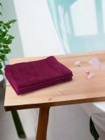 REGENCY EXPORTS PVT.LTD Quattro Hand Towel 100% Cotton 400 GSM Set of 4 Fuscia Pink