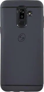 COVERBLACK Rubber Back Cover Compatible model for Samsung Galaxy A6 Plus -SM-A605GZBHINS - Black