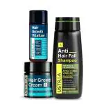 Ustraa Hair Growth Kit (Anti Hairfall Shampoo 250ml, Hair Growth Vitalizer & Cream)