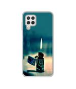 Casotec Cigrate Lighter Design Printed Silicon Soft TPU Back Case Cover for Samsung Galaxy A22 / F22