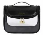 House of Quirk Clear Cosmetic Large Capacity MakeUup Waterproof Bag(Black)