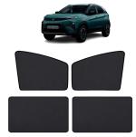 Auto Hub Sun Shades Car Half Sunshade Compatible with Tata Nexon (Model : 2023-Till Date) - Pack of 4