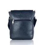 Che Be Smith Croco Textured Leather Sling Bag Unisex Crossbody Travel bag With Adjustable Strap Genuine Leather Messenger Sling Bag 2 ltrs Capacity Color : Blue