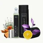 EM5 Tweed Perfume Roll On for Men Alcohol Free Concentrated Oil Citrus Powdery Woody, 10 ml