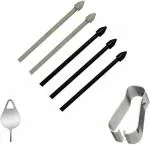 Tab S8 Pen Replacement Tips Nibs Parts for Samsung Galaxy Tab S8, S8+ ,Tab S7 , S7 FE Verison Stylus S Pen Replacement Tips/Nibs + Eject Pin (Black) ELV