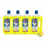 Tri-Activ Double Strong Disinfectant Floor Cleaner (1000ml x 4) | Citrus Fragrance - Half Cap Only