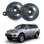 Oshotto FK-L90 electromagnetic 12V Disc Horn For Mitsubishi Pajero Sport (Set of 2, Black)