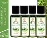 Herbal Khadi Herbal Hair Oil, Lauki Ka Tel Hair Oil, Pure Herbal Ayurvedic Lauki Hair Oil  (400 ml) (Pack of 4)