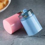 ZURU BUNCH 2Pcs Toothpick Holder Dispenser Semi-Automatic Toothpick Dispenser Plastic Toothpick Box Fruit Picks Dispenser Party Supplies (Pink, Blue)