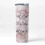 AKP SUBLIMATION What if You Fly Double Walled White Stainless Steel Tumbler 600 ml