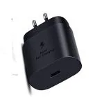 mPix 25W Pd Charger Adapter Compatible with Samsung Galaxy A12|A21s|A22 5G|A30|A30s|A31|A50|A50s|A51|A52|A52 4G|A52s 5G|A70|A70s|A71|Black (adapter only)