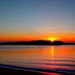 Love Creation 12x18 Size poster print for creative wall art- sunset-palm-tree-paradise-6514(Non Sticker)