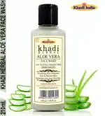 Khadi Herbal Aloevera All Skin Types Face Wash For Men 210 ml
