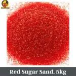FOODIE PUPPIES Sugar Sand Gravel for Aquarium Decoration (5Kg, Red) Laterite Planted Substrate (Red, 5 kg)