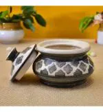 Your Local Store Handi with lid Biryani Bowl Curd Setter Sauce Pot Server for Dal Curry Handi 600 L with Lid (Ceramic)