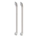 Atom Heavy Duty 10 -inch Zinc Cabinet Handle for Wooden and PVC Doors for Home Main Door/Bathroom/Windows/Wardrobe - Pack of 2 (Finish CP Stain)