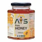 ATS Natural pure honey | Glass bottle | 100% natural pure honey | Sugar free honey | Jar | Vegetarian | Raw and organic honey | Naturally processed honey (500ml)