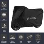 Autoistix Onyx Black Two Wheeler Cover For Honda XBlade