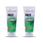 Oxyglow Herbals Neem And Tulsi Face Wash With Rose Fragrance, 100 Ml (Pack Of 2)