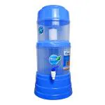 BIOWAY 14L Gravity Water Purifier - Ceramic Technology Based Non-Electric & Chemical Free 6 Stages Purification Gravity-Fed Water Filter System| Mineral pot (14L Blue)