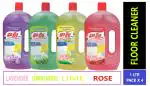 GOGO Floor cleaner 1 Ltr. Pack ( Lavender, Lemon Grass, Lime, Rose)