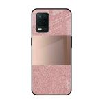 Qrioh Rose Gold Metallic Glass case for Realme 8 5G