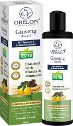 ORELON Ginseng Hair Oil With Marula & Jatamansi, Non-Sticky Non Greasy Hair Oil (100 ml)