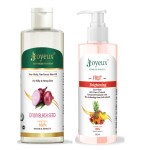 JOYEUX Fruit Brightening Face Wash 200ML & Onion Black Seed Hair Oil 200ML ( PACK OF 2 )