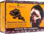 Chocolate Facial Kit contains Cleanser, Scrub, Cream, Gel, and Mask Pack for Anti-ageing properties,Reduces Blemishes and Boosts the Production of Collagen, Softens and hydrates your skin,Suitables all Skin types