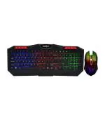 FRONTECH Wired Gaming Keyboard and Mouse Combo with RGB Backlight Effects(KB-0035)