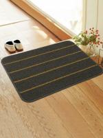 Saral Home Easy Living Grey Polyester Anti Slip Bath Mat 45x60 cm