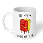 Akipi I'll Never Lego of You Ceramic Mug 11oz White Coffee Tea Cup