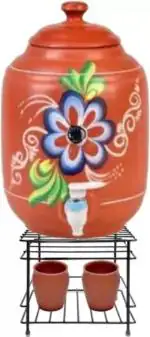 GLOCY Matka Kitchen Rack Steel /Matka Stand for Kitchen/ Pot Stand for kitchen/Planter stand/steel rack/stand Black