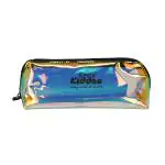 Smily Kiddos Black Holographic Polyvinyl Chloride Zipper Pencil Pouch