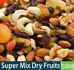 Nutsbaaz - Dry Fruits and Nuts [Almonds, Pistachios, Cashew, Kishmish, Apricot, Black Raisins , Walnut Giri ,] Healthy Gift Hamper for Every Occasion Fresh and Healthy Dry Fruits, & Mix Tutti Frutti Nuts. ( 100 gram
