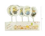 Theammypartyhouseparty Wax Candle With Minion Cartoon Character (Set Of 5)