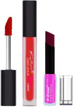 OUR BEAUTY Red Lipstick Long Lasting Creamy Matte Lipstick And Liquid Matte Lipstick 44, 4 G