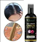 KURAIY pure ONION OIL Anti Hair Fall Treatment Hair Growth Essence Oil Scalp Massage Moisturizing Thick Hair Nutrition Spray 50 ML