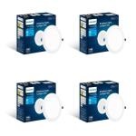 PHILIPS Astra Sleek 5-watt Round LED Downlighter | LED Ceiling Light for Home and Hall | Cut Out: 75 mm, Color: Cool Day Light, Pack of 4