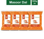Trinetra Red Masoor Dal 2 kg (500g X 4 Pack)