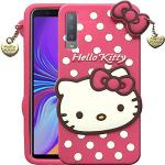 Clickaway Back Cover Samsung Galaxy A7 2018 Hello Kitty 360 Degree Protection Soft Silicon Rubber Bumper Back Hello Kitty Back Cover Samsung Galaxy A7 2018 - Pink Kitty