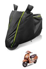 Mockhe 100% Waterproof Bike Cover for TVS Jupiter Coated, Dustproof UV Protection Custom Fit bike cover-(Black)