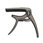 Galux GC-501A 3in1 Zinc Metal Capo for Acoustic and Electric Guitar ( Brushed Gun)|Electric Guitar Capo|Brushed Gun Capo|Universal Capo|Clamp Capo