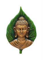 Kagaji Odisha Multicolor Paper Handmade Wall Hanging Budha On Leaf Handmade Wall Hanging Budha On Leaf, 48 X 31 X 2 Cm