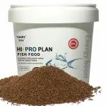 Tunai HI-PRO PLAN 55-Percentage Protein Optimum Choice Fish Food For Medium-sized fishes like Goldfish, Catfish, Firemouth, Rasbora, Parrotfish (2mm Pellet Size, 450g, Pack of 1)