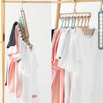 MyHomesWorld Magic Space Saving Clothes Hangers Multifunctional Smart Closet Organizer Premium Wardrobe Clothing Cascading Hanger 9 Slots, Innovative Design for Heavy Clothes, Shirts Pants Dresses Coats(3 Pack)