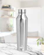Unify 1000ml Venus Stainless Steel Water Bottle Perfect for Office, Home & Travel | Leak-Proof | Steel Bottles for Fridge -1 Litre (Pack of 1)