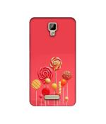Casotec Lollipop Design Printed Silicon Soft TPU Back Case Cover for Gionee P7