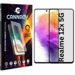 CANNADY realme 12x 5g Edge to Edge Screen Protector Tempered Glass screen Guard gorilla glass HD+ 9H hardness Anti Fingerprint - pack of 1