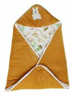 MY NEWBORN Baby Wrapper Blanket Hooded Sleeping Bag for boy and Girl- Camel